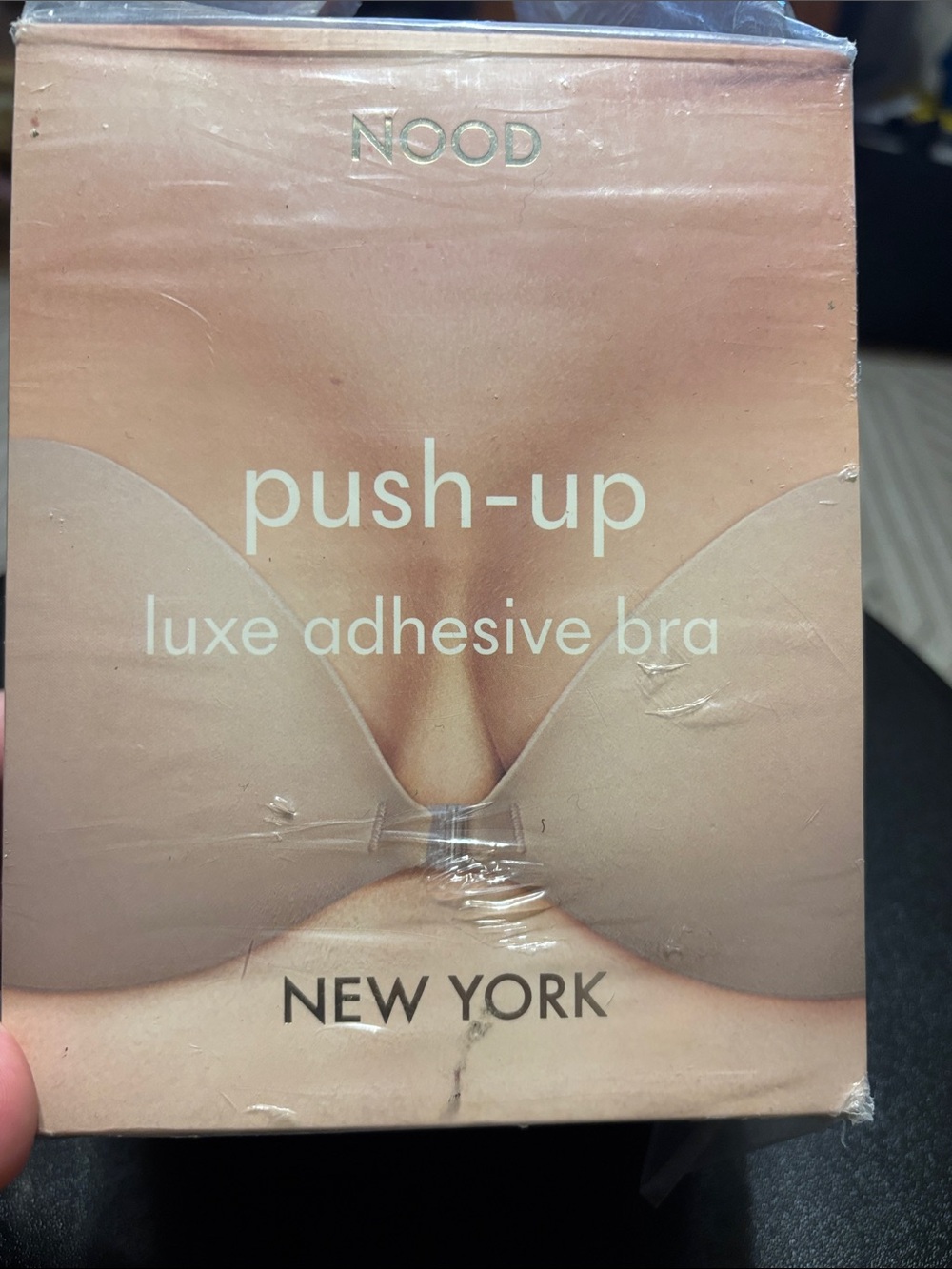 NOOD New York Push-Up Luxe Adhesive Bra — Nude Soft Tan Size A